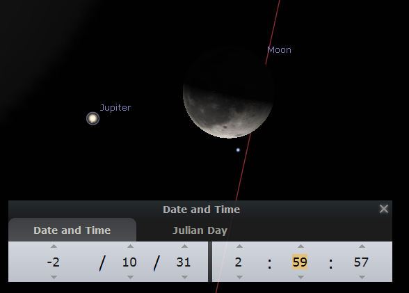 [Image: Just before Moon Occultation]